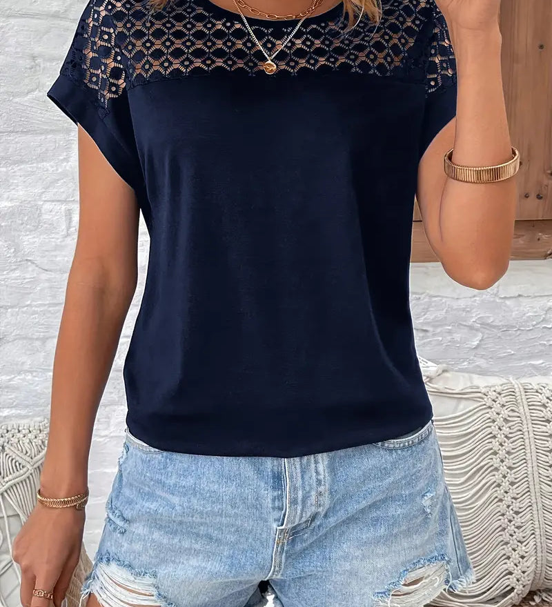 Lulu™ | T-shirt Chic z Rękawami Nietoperza