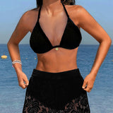 Lana® | Elegancki zestaw bikini z jednolitej koronki