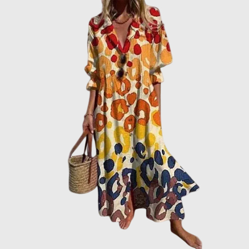 Zariah | Elegancka Sukienka Maxi w Stylu Boho