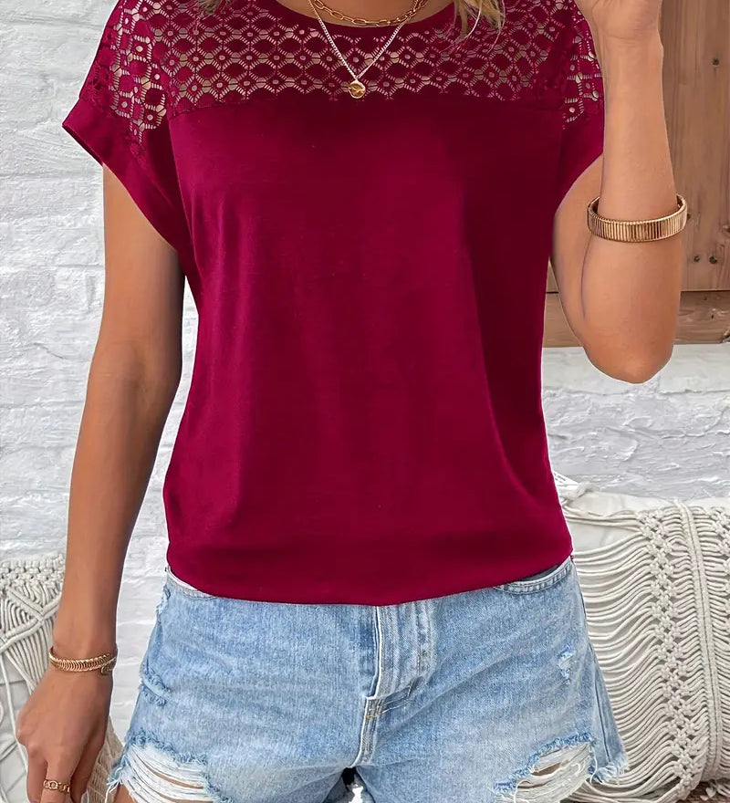 Lulu™ | T-shirt Chic z Rękawami Nietoperza