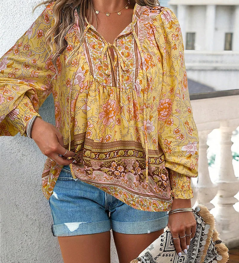 Brigitte™ | Lekka i zwiewna bluzka boho