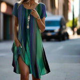 Genna - Sukienka Gradientowa Boho Casual