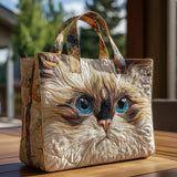 Torba Artisanal Biała Kotka z Niebieskimi Oczami