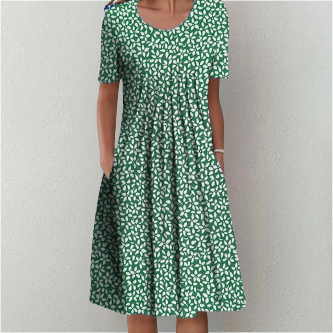 Hailey | Elegancka i casualowa sukienka w kwiaty z kieszeniami