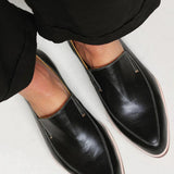 Zofia™ | Mokasyny Patchwork Noir