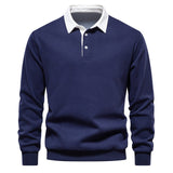 Luca™ | Sweter polo z długim rękawem
