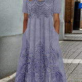 INDIGO | ELEGANCKA MIDI SUKIENKA W KWIATY