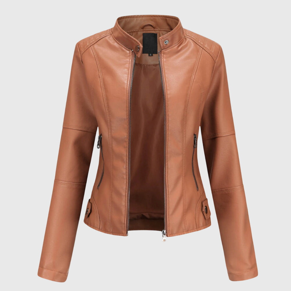 Giorgina™ - Elegancka Kurtka Skórzana dla Kobiet