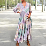 Florentina - Elegancka Sukienka w Wzory