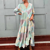 Florentina - Elegancka Sukienka w Wzory