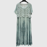 INDIGO | ELEGANCKA MIDI SUKIENKA W KWIATY