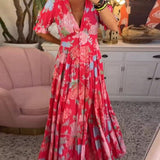 Floriana - Wibrująca Sukienka Kwiatowa