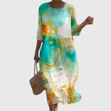 Hayley™ | Elegancka Sukienka Maxi w Kwiaty