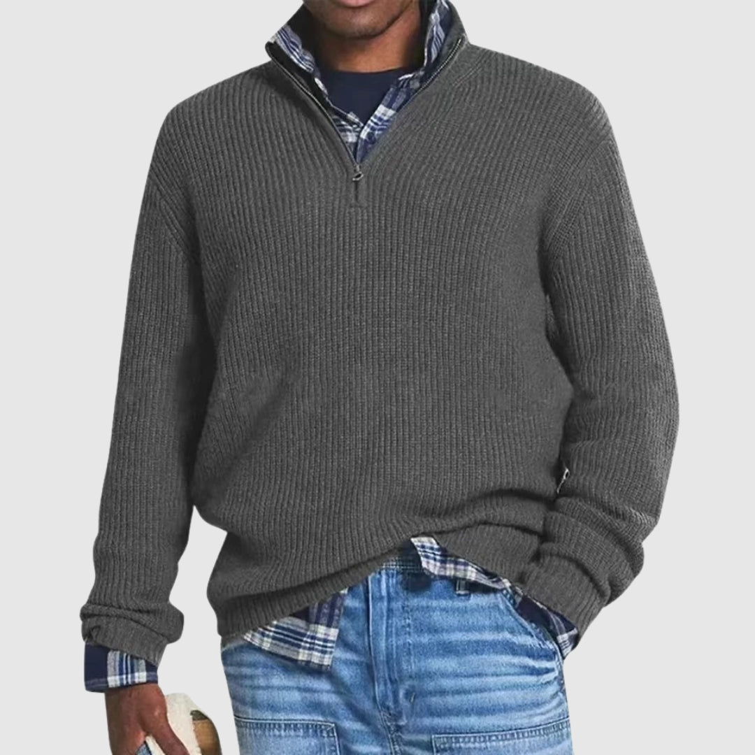 Louis™ | Modny sweter z ćwierć zamkiem