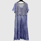 INDIGO | ELEGANCKA MIDI SUKIENKA W KWIATY