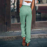 Kaeli – Eleganckie Spodnie z Troczkiem