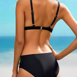Mila | Bikini z rozcięciem i gradientem kolorów