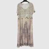 INDIGO | ELEGANCKA MIDI SUKIENKA W KWIATY
