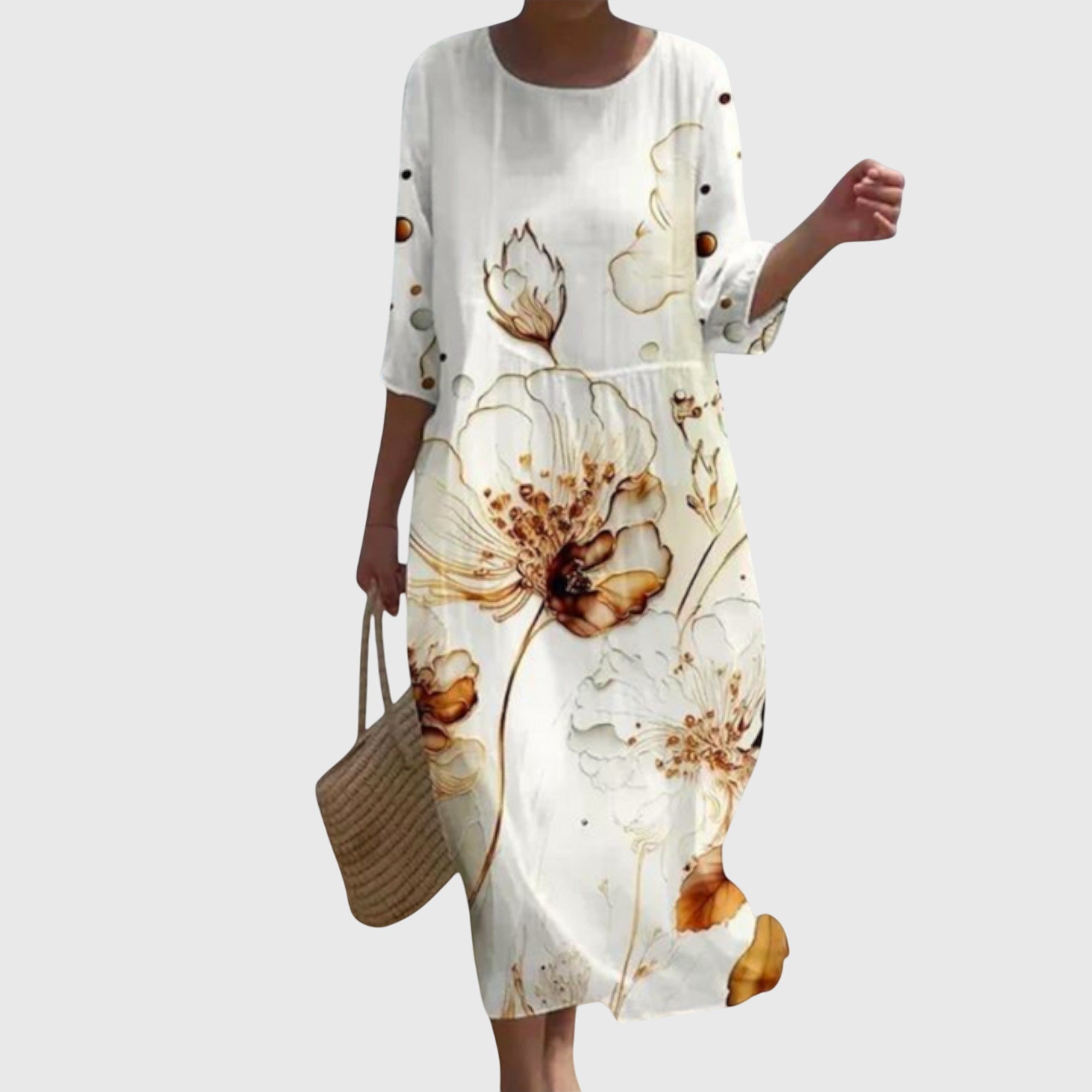 Hayley™ | Elegancka Sukienka Maxi w Kwiaty