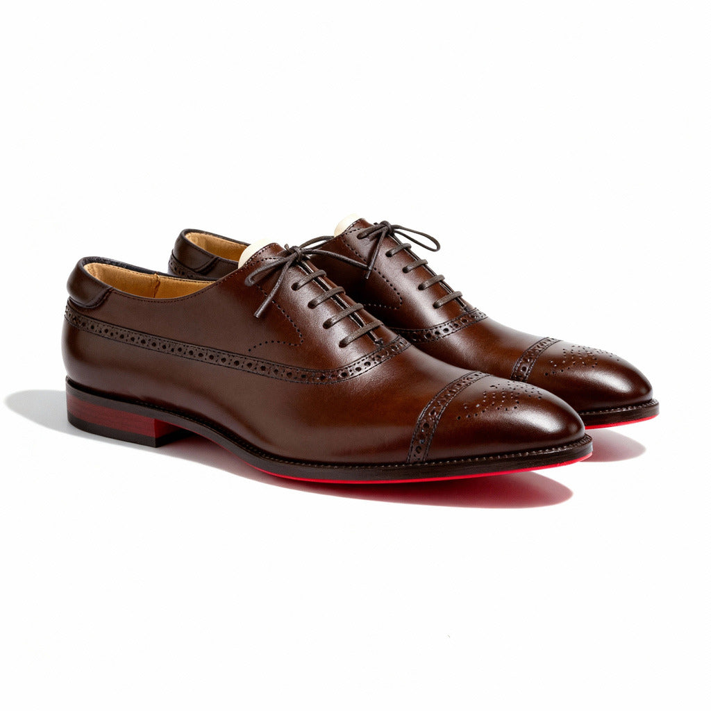 Gautier™ | Eleganckie półbuty skórzane z wykończeniem brogue