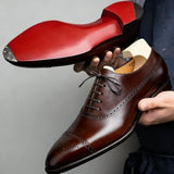 Gautier™ | Eleganckie półbuty skórzane z wykończeniem brogue