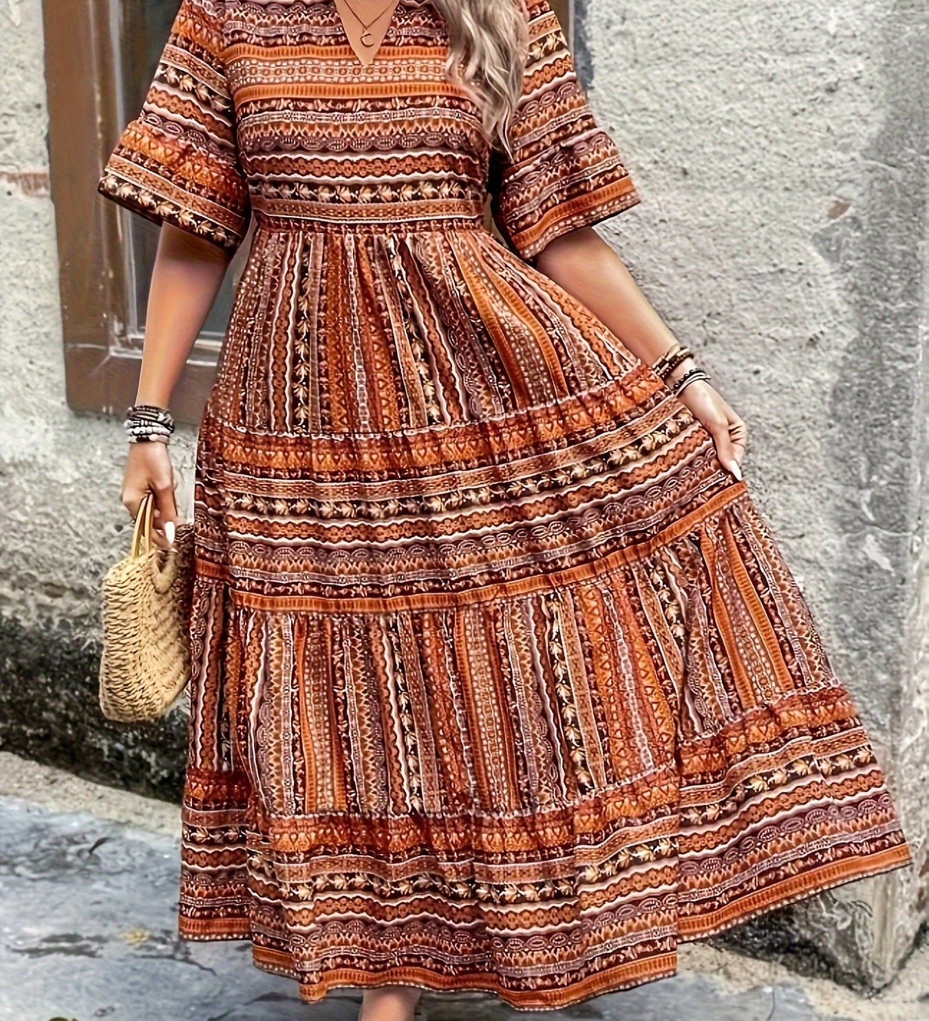 Joraine - Etniczna Sukienka Wodna