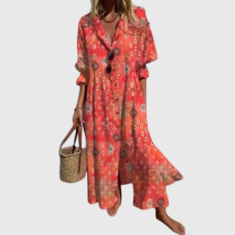Zariah | Elegancka Sukienka Maxi w Stylu Boho