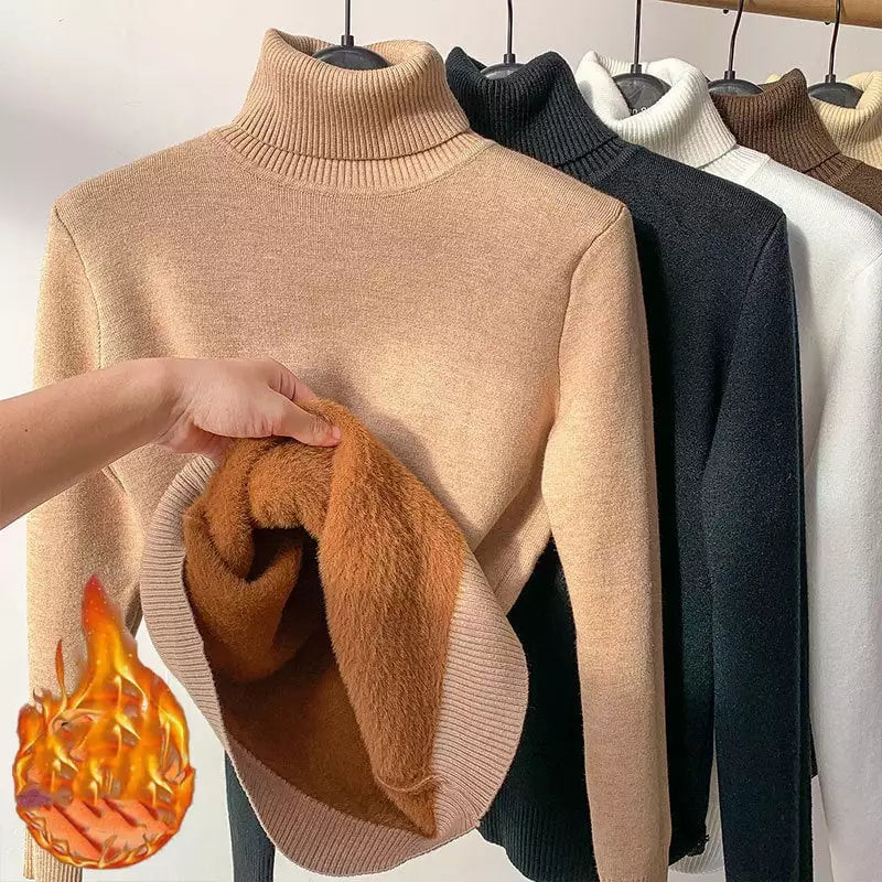 Delphine™ | Sweter Luxe z Fleece z Golfem