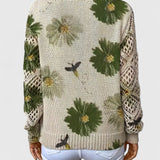 Aurélie™ | Elegancki sweter w kwiaty