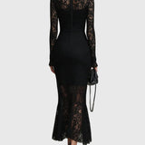 Monica | Elegancka Sukienka Maxi z Koronką