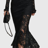 Monica | Elegancka Sukienka Maxi z Koronką