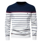 Gano™ | Męski sweter w cienkie paski