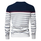 Gano™ | Męski sweter w cienkie paski
