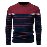 Gano™ | Męski sweter w cienkie paski
