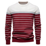 Gano™ | Męski sweter w cienkie paski