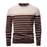 Gano™ | Męski sweter w cienkie paski