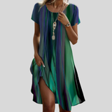 Genna - Luźna Sukienka Boho w Gradient