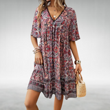 Quinley - Sukienka Swing Boho