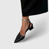 Delta - Eleganckie Sandały na Obcasie