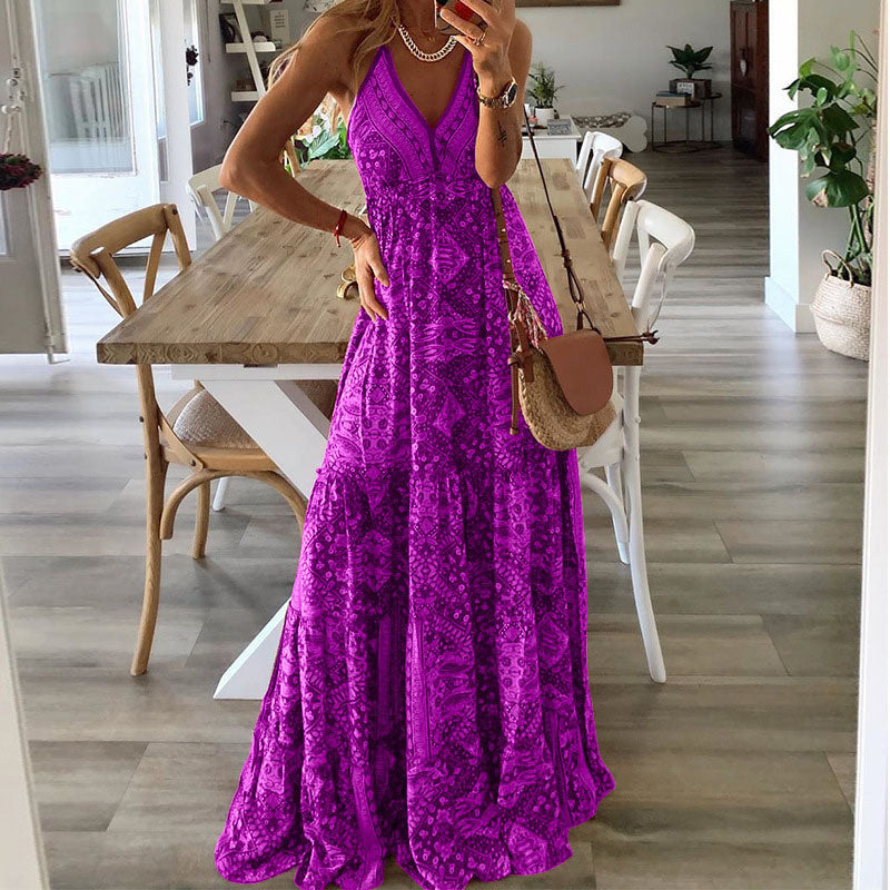 Gweneth - Sukienka bez rękawów w stylu Boho