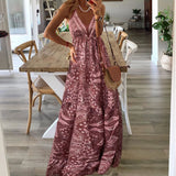 Gweneth - Bezramienna sukienka w stylu Boho