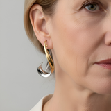 Arielle™ — Eleganckie dwukolorowe kolczyki o wygodnym noszeniu