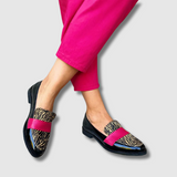 Zoya™ | Mokasyny w leopardzie z różowym akcentem