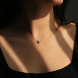 Elegancka Kryształowa Kolia Solitaire