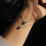 Elegancka Kryształowa Kolia Solitaire