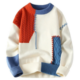 Luke™ | Sweter w stylu patchwork