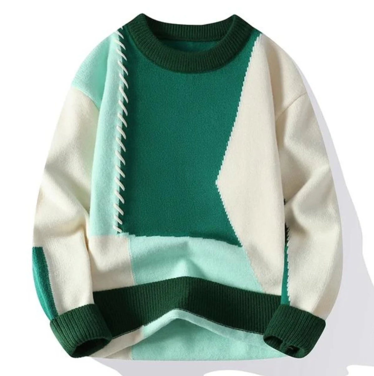 Luke™ | Sweter w stylu patchwork