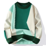 Luke™ | Sweter w stylu patchwork