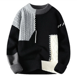 Luke™ | Sweter w stylu patchwork