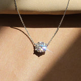 Elegancka Kryształowa Kolia Solitaire